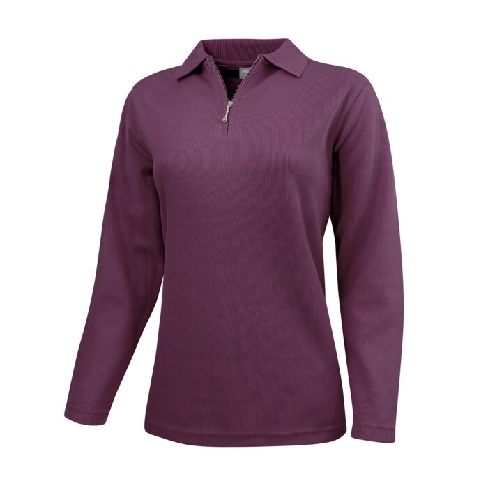 BEVERLY Sweat-Shirt, Polo-Kragen, Reissverschluss