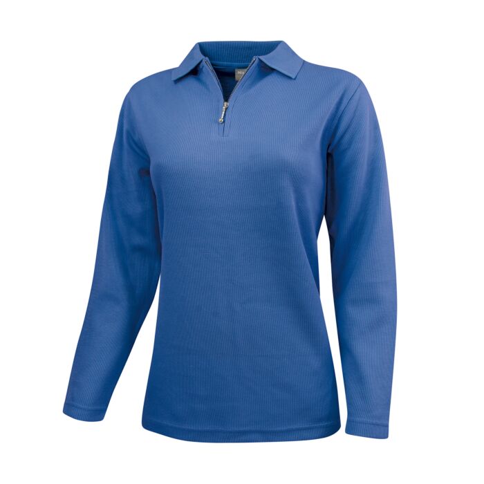 BEVERLY Sweat-Shirt, Polo-Kragen, Reissverschluss
