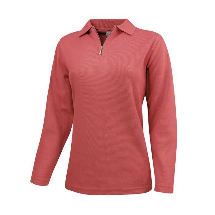 BEVERLY Sweat-Shirt, Polo-Kragen, Reissverschluss