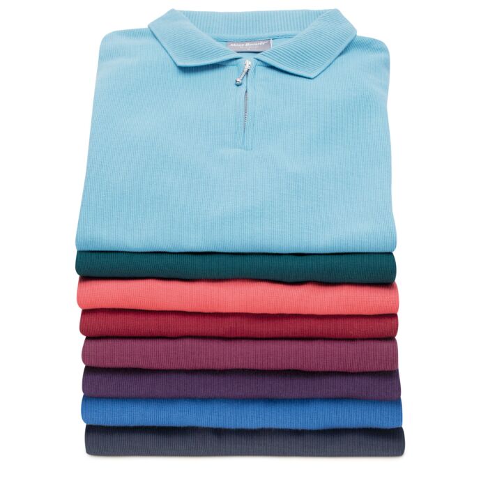 BEVERLY Sweat-Shirt, Polo-Kragen, Reissverschluss