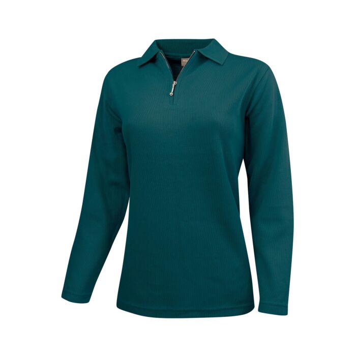 BEVERLY Sweat-Shirt, Polo-Kragen, Reissverschluss