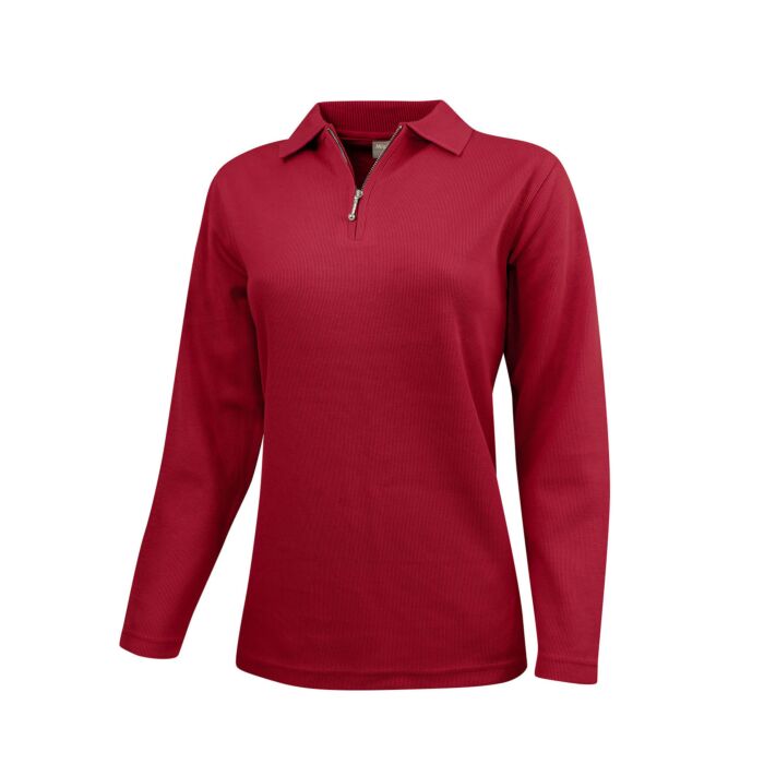 BEVERLY Sweat-Shirt, Polo-Kragen, Reissverschluss