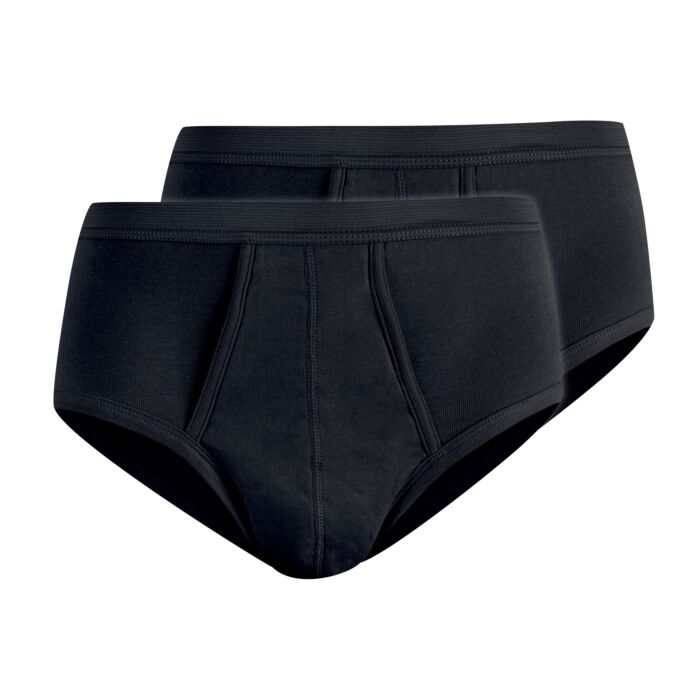 Herren Maxi-Slip, Duo-Pack, mit breitem Taillenelast
