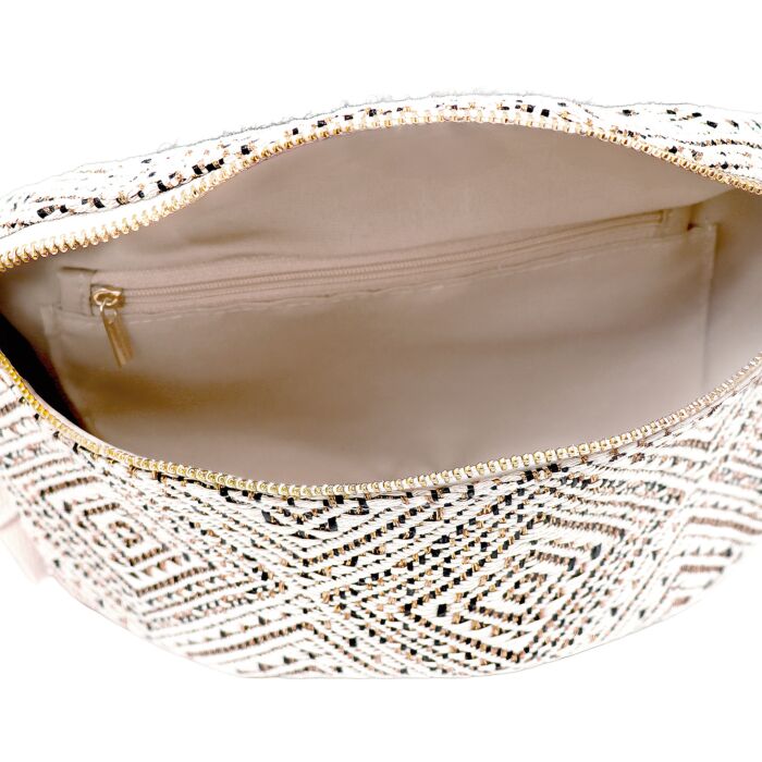 Sac à bandoulière avec fil Lurex doré