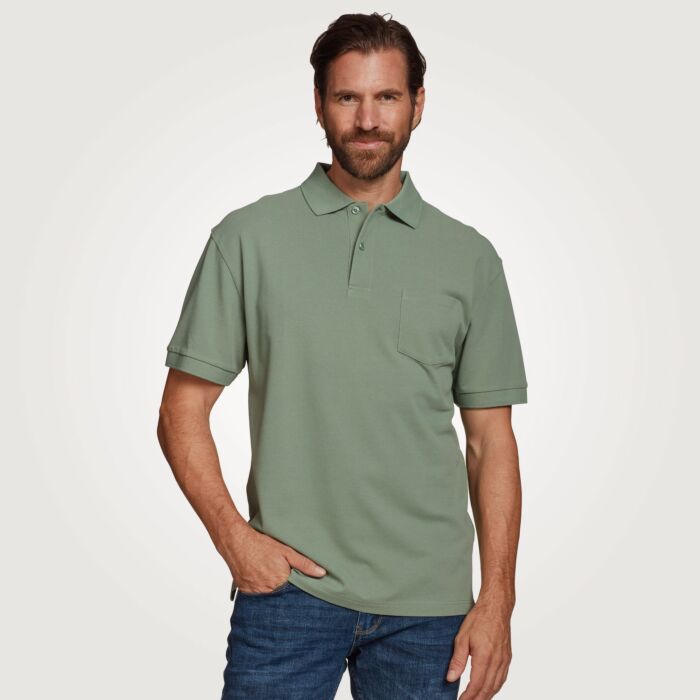 Polo-Shirt im Piqué-Stil mit Brusttasche