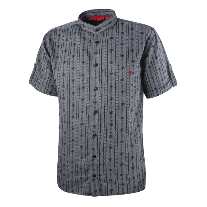 Chemise à manches courtes avec motif edelweiss