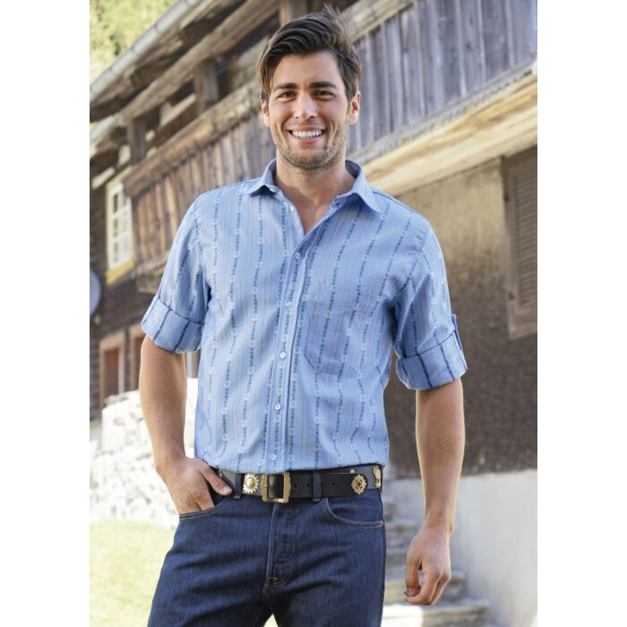 Chemise à manches longues avec motif edelweiss