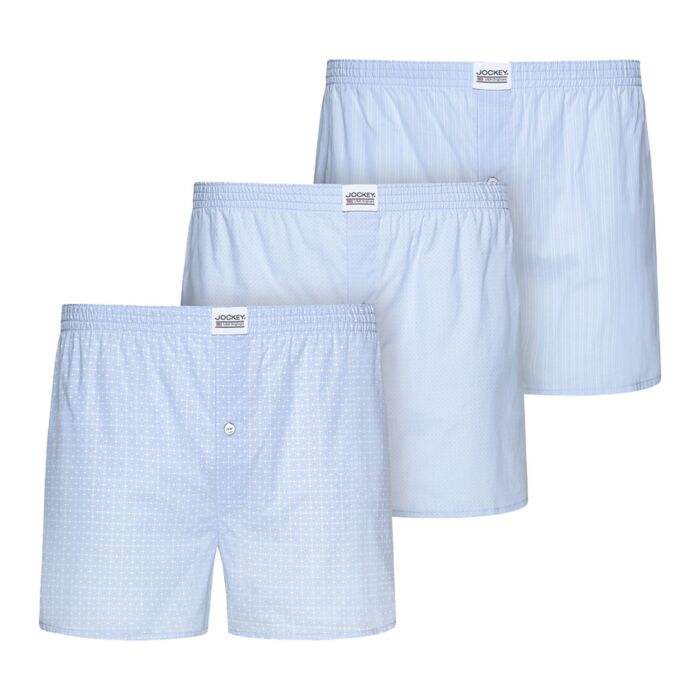 Jockey Herren Webboxer Shorts, 3er Pack