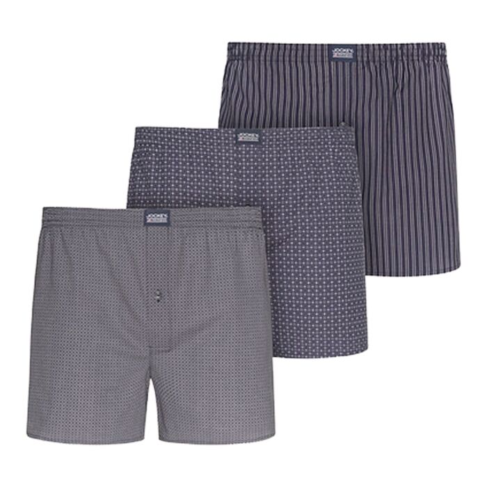 Jockey Herren Webboxer Shorts, 3er Pack