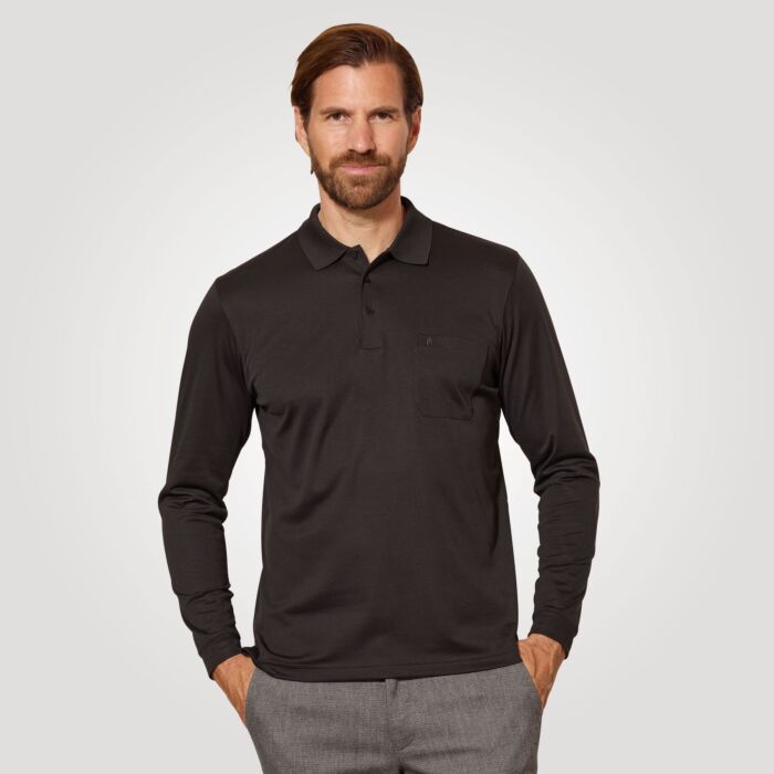 Ragman polo homme manches longues