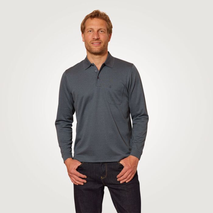 Ragman polo à manches longues «Classic Fit»