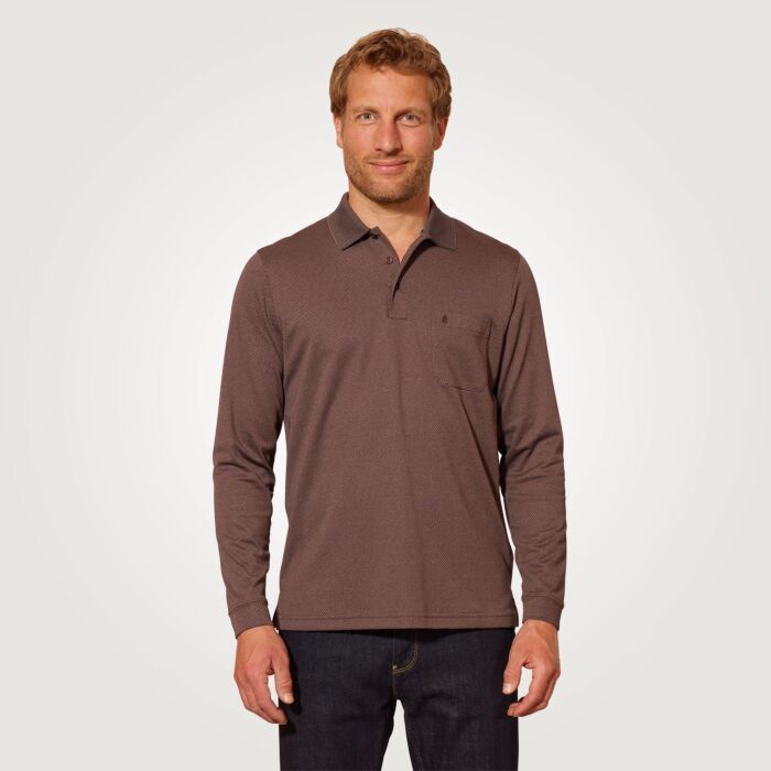 Ragman polo à manches longues «Classic Fit»