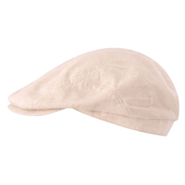 Schiebermütze aus Leinen, mit Baumwollfutter