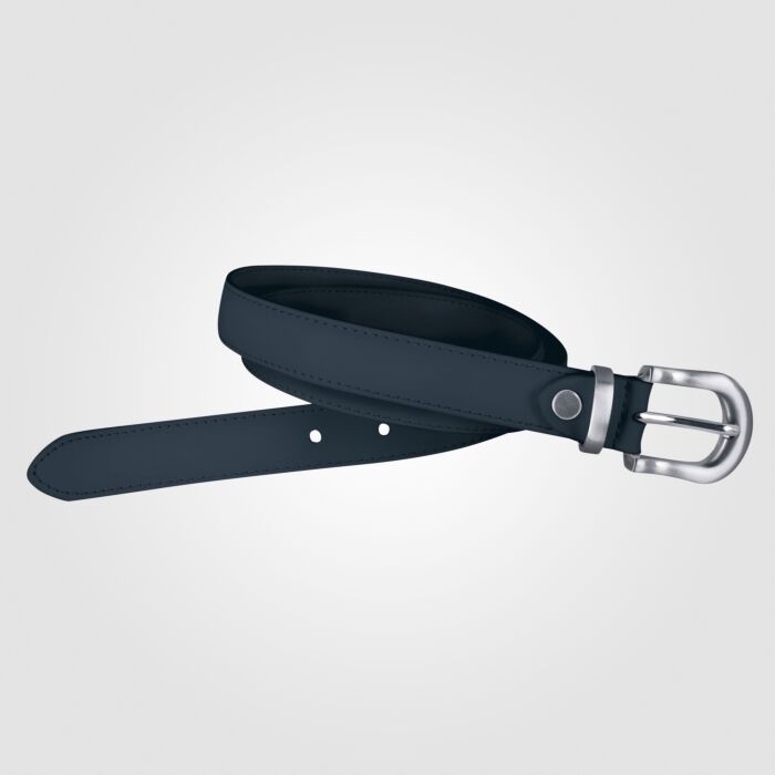 Damengürtel schmal mit runder Schnalle