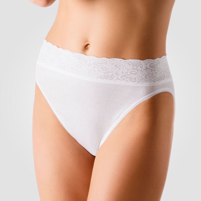 Slip CALIDA Basic avec dentelle en lycra