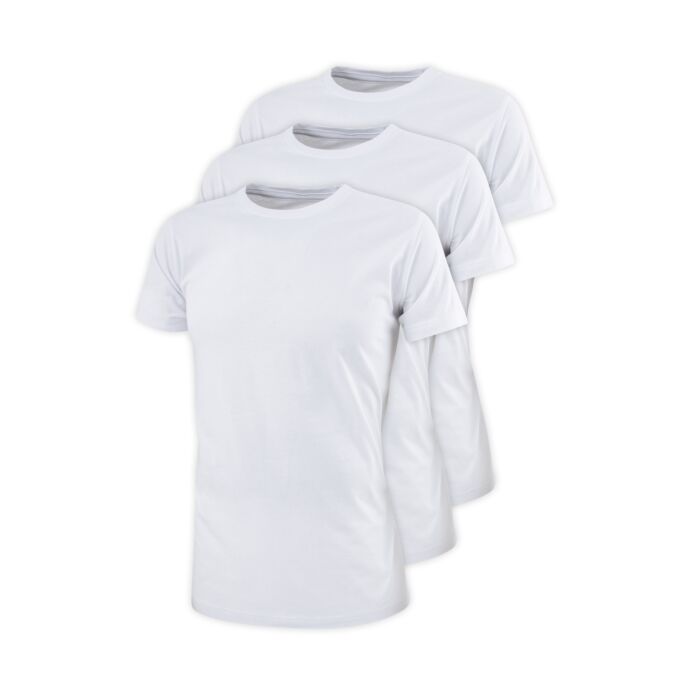 ARTIME T-shirt col rond pour hommes, lot de 3