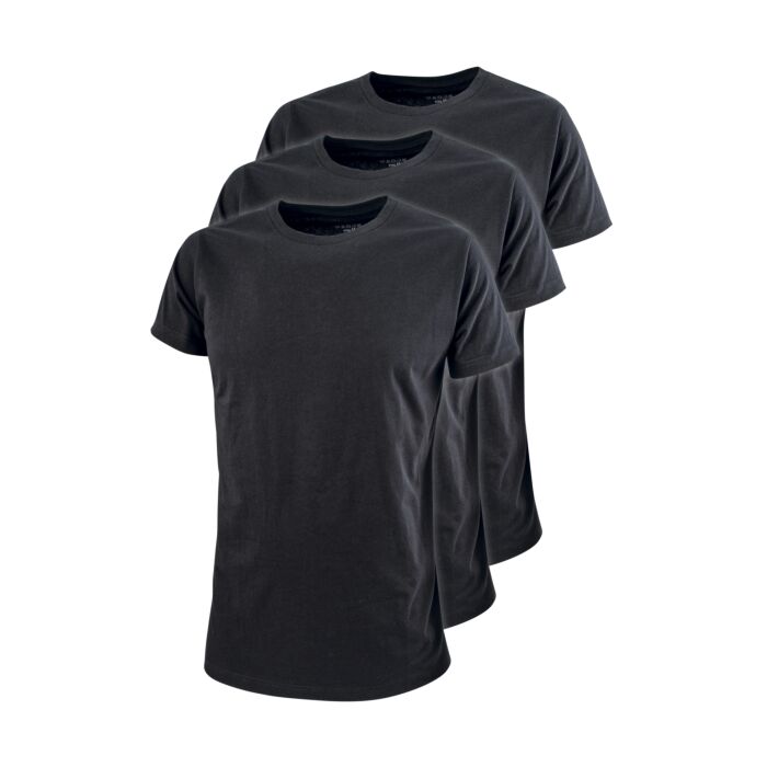 ARTIME T-shirt col rond pour hommes, lot de 3