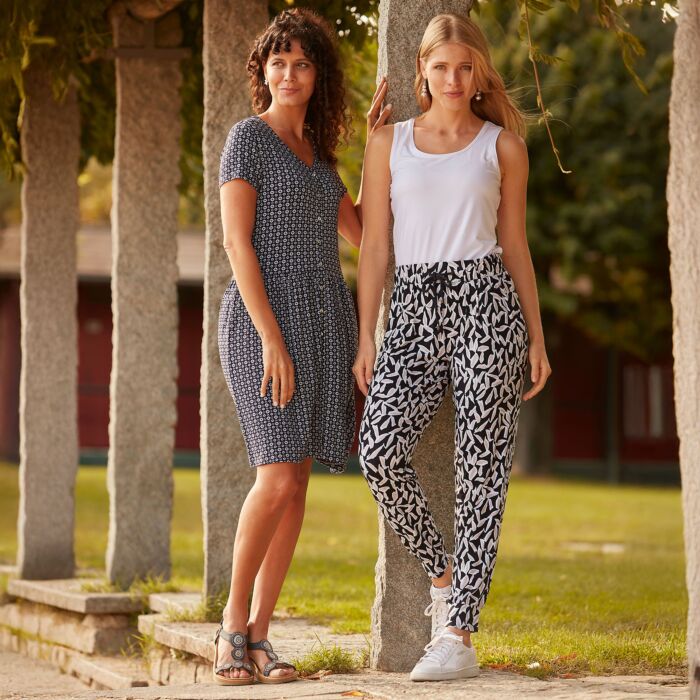 Damen Jerseyhose mit Bindekordel