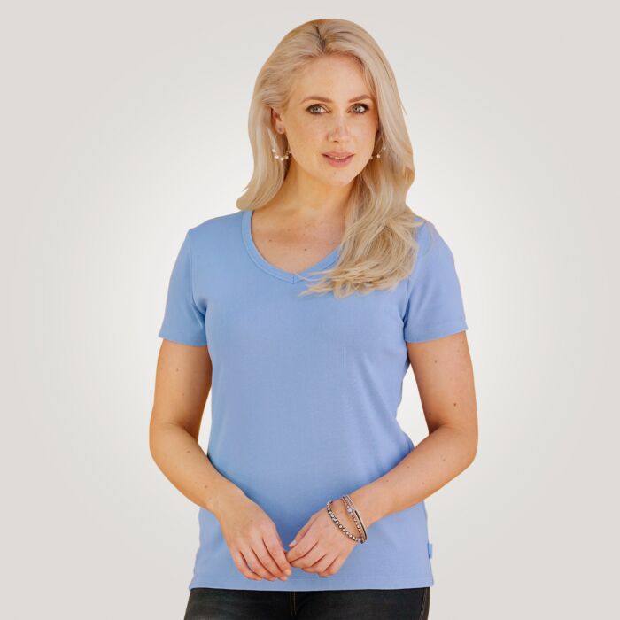 Damen V-Neck T-Shirt, klassisches Design