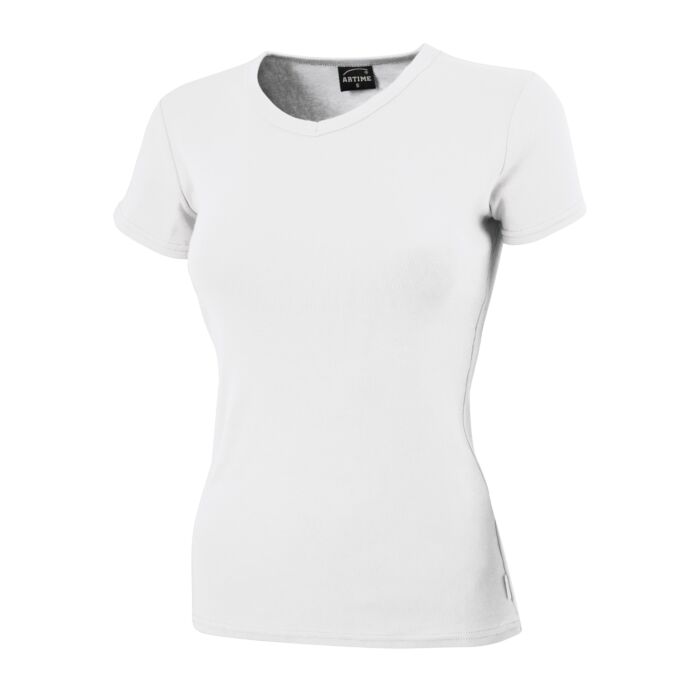 Damen V-Neck T-Shirt, klassisches Design