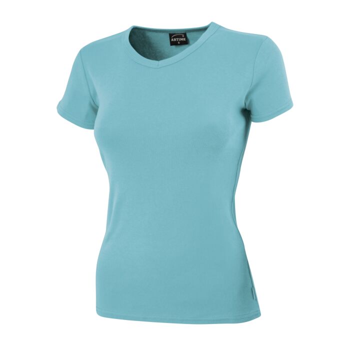 Damen V-Neck T-Shirt, klassisches Design