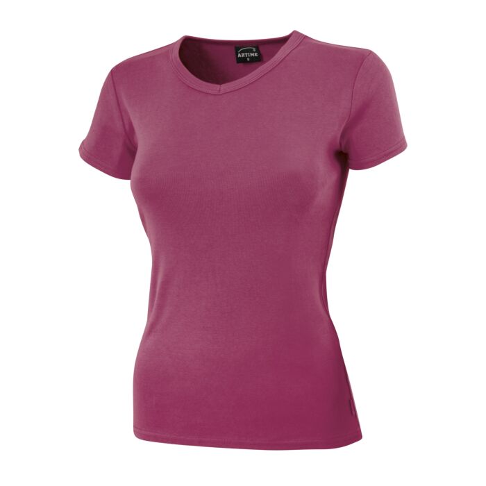 Damen V-Neck T-Shirt, klassisches Design