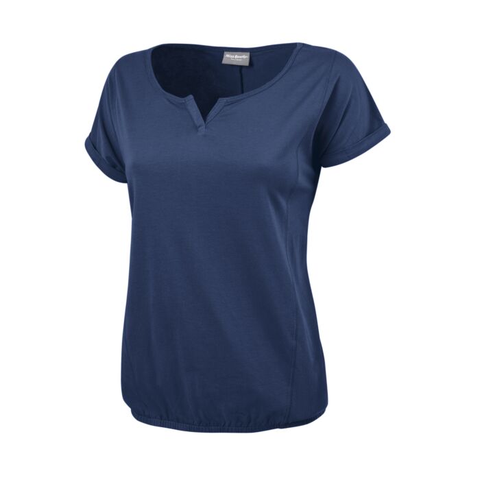 Damen T-Shirt mit elastischem Saum