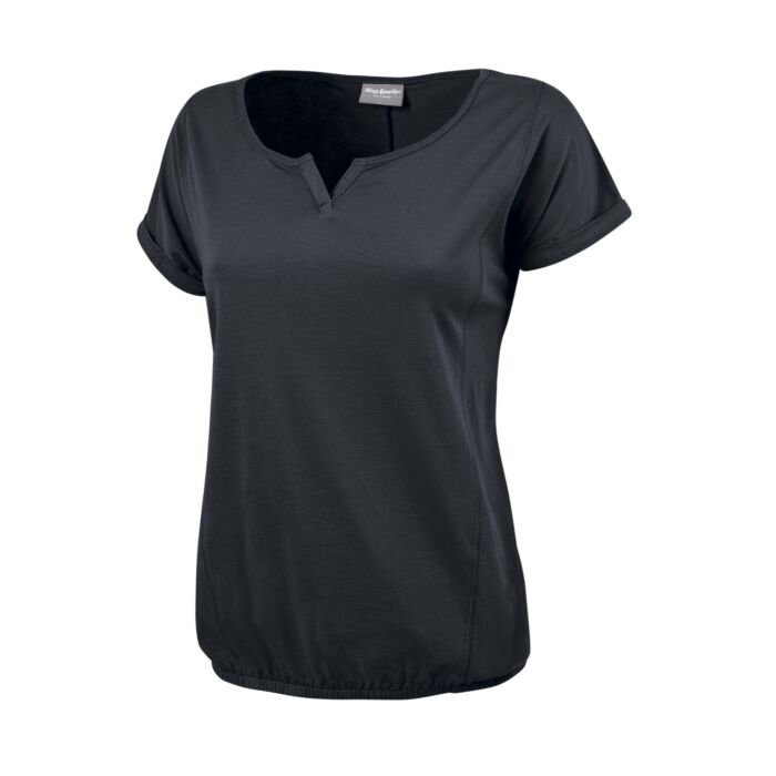 Damen T-Shirt mit elastischem Saum