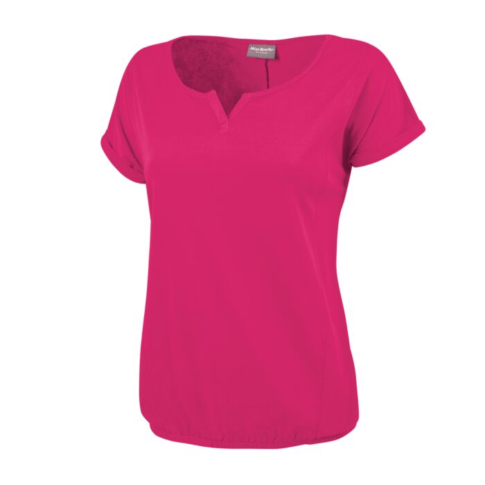 Damen T-Shirt mit elastischem Saum