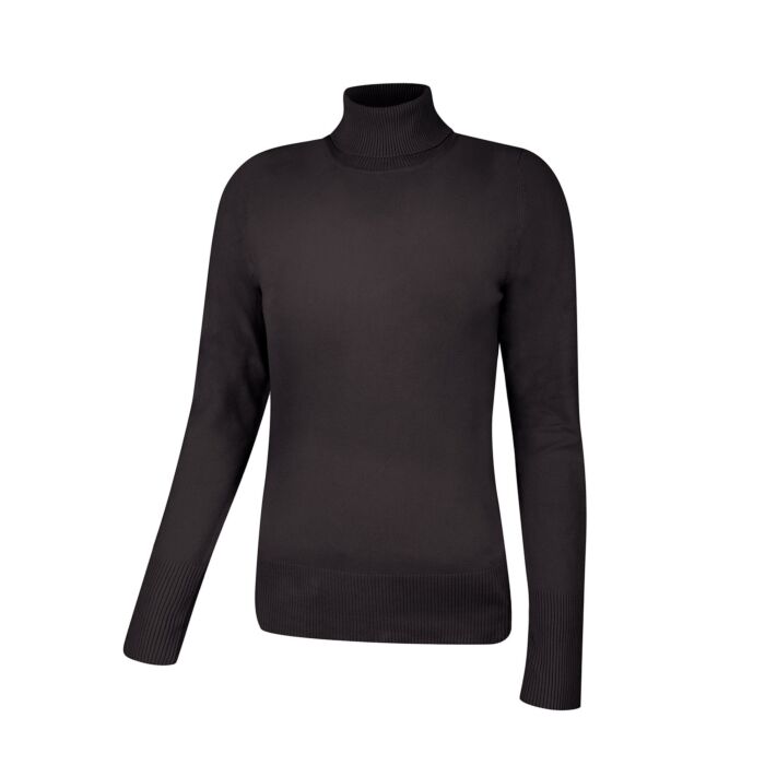 Rollkragenpullover Eleganter Schwarzer Pulli Pullover Aus Reiner