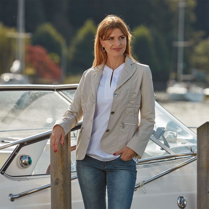 Damen Blazer mit Reissverschlusstaschen