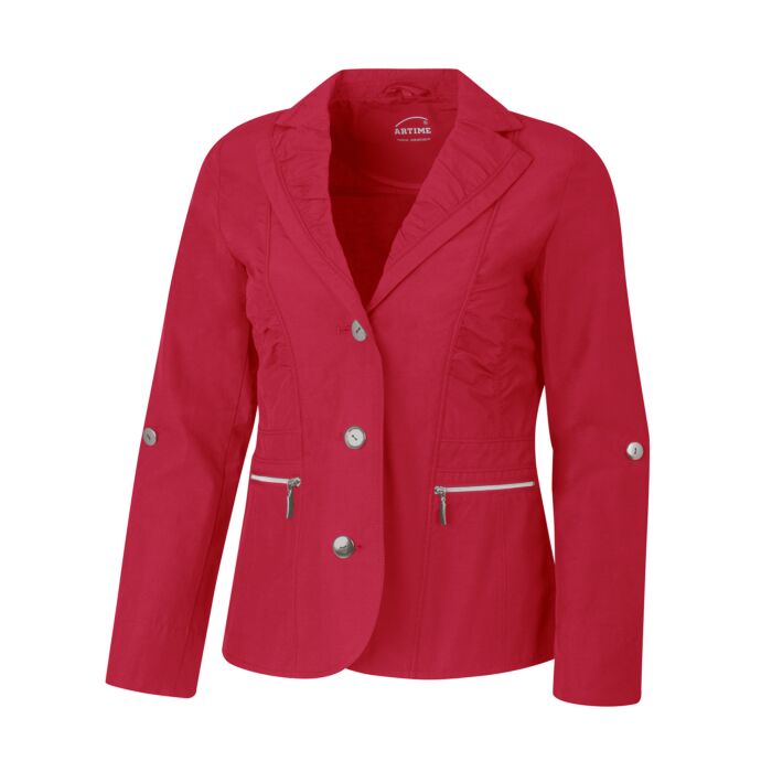 Damen Blazer mit Reissverschlusstaschen