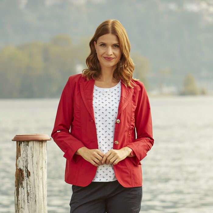 Damen Blazer mit Reissverschlusstaschen