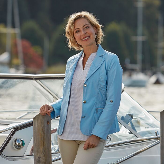 Damen Blazer mit Reissverschlusstaschen