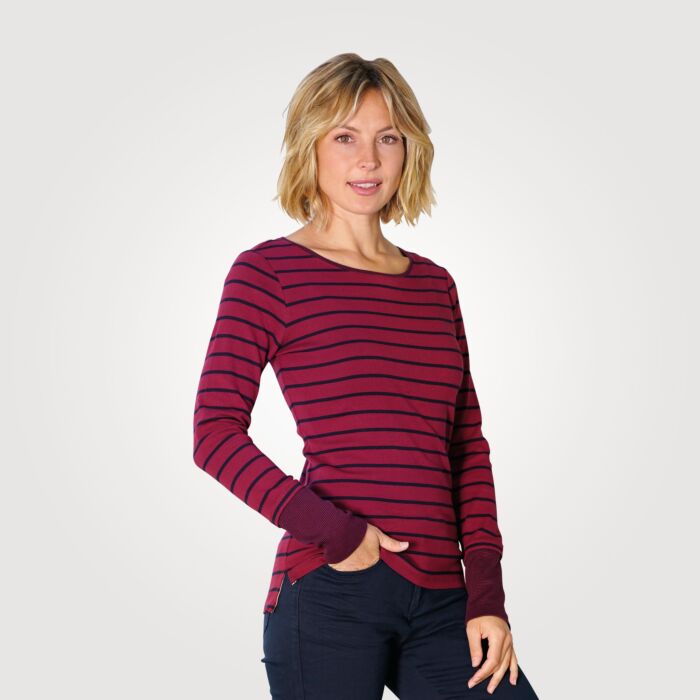 Langarmshirt mit Ringelmuster