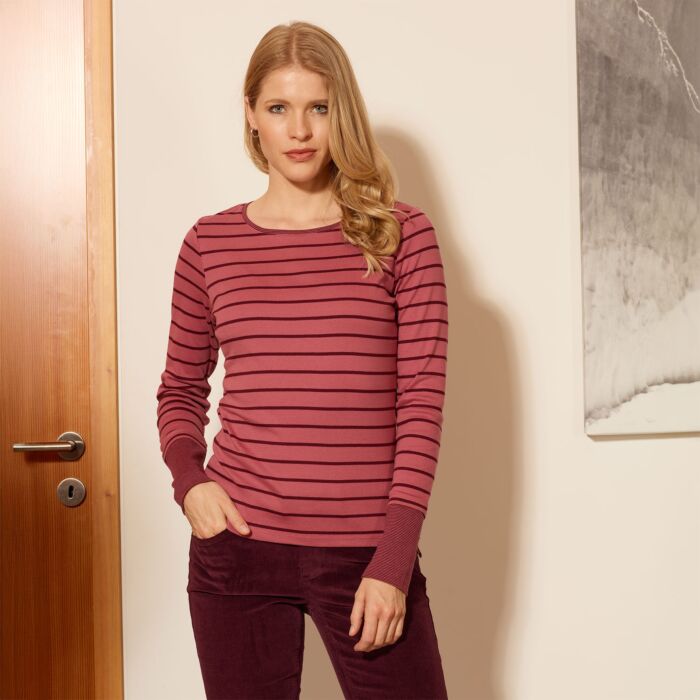 Langarmshirt mit Ringelmuster