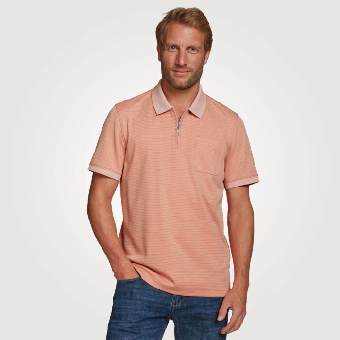 Herren Poloshirt mit Reissverschluss