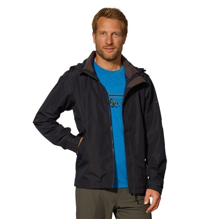 Funktionsjacke Herren mit abnehmbarer Kapuze, wasserdicht