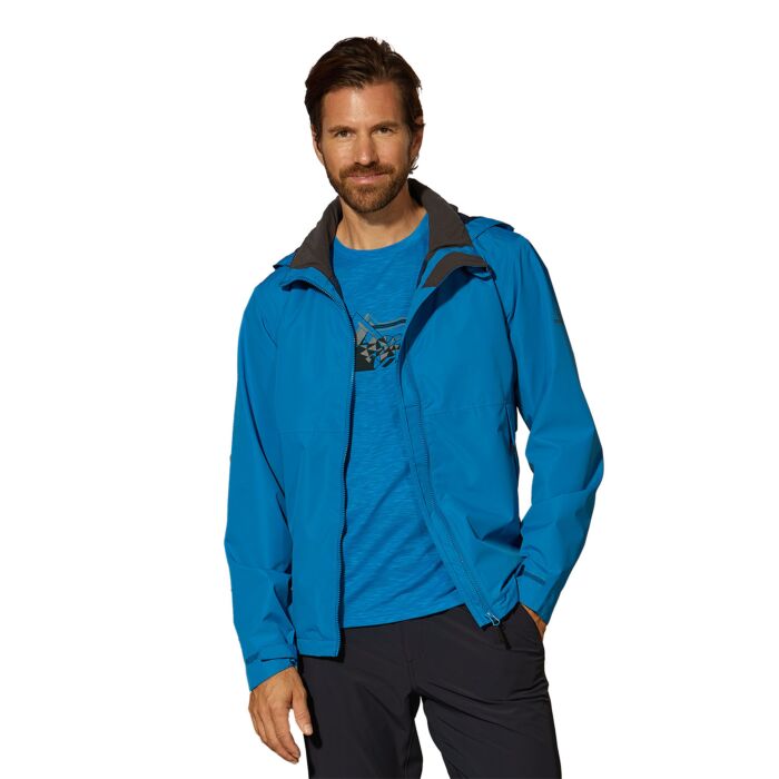 Funktionsjacke Herren mit abnehmbarer Kapuze, wasserdicht