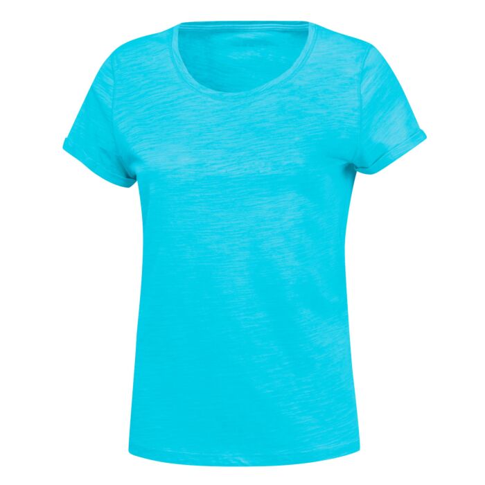 Damen T-Shirt in Flammgarn-Optik