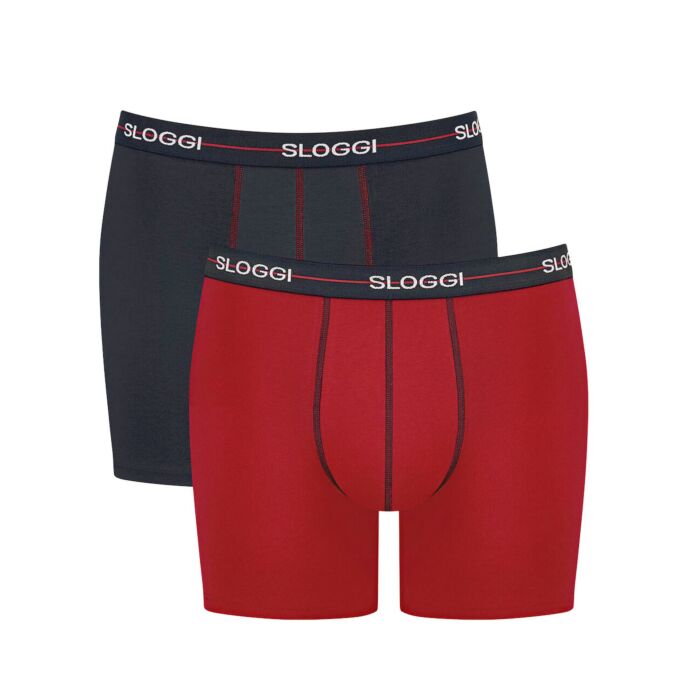 Sloggi Boxers homme, pack de 2, élastiques