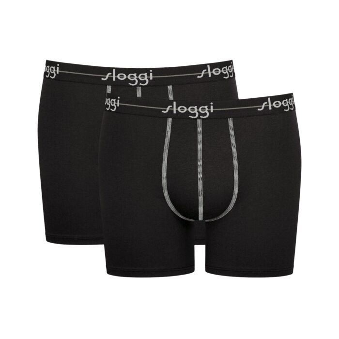 Sloggi Boxers homme, pack de 2, élastiques