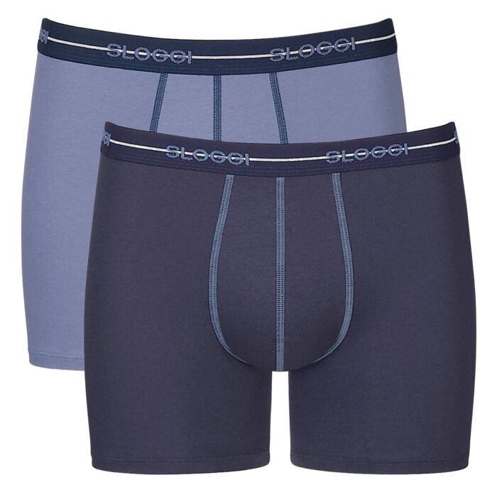 Sloggi Boxers homme, pack de 2, élastiques