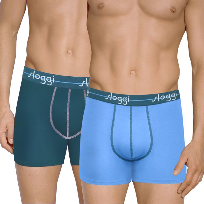 Sloggi Boxers homme, pack de 2, élastiques