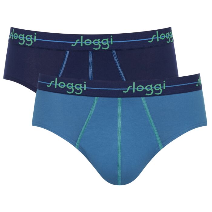 Sloggi Slip homme midi «Start», Duo-Pack, élastique