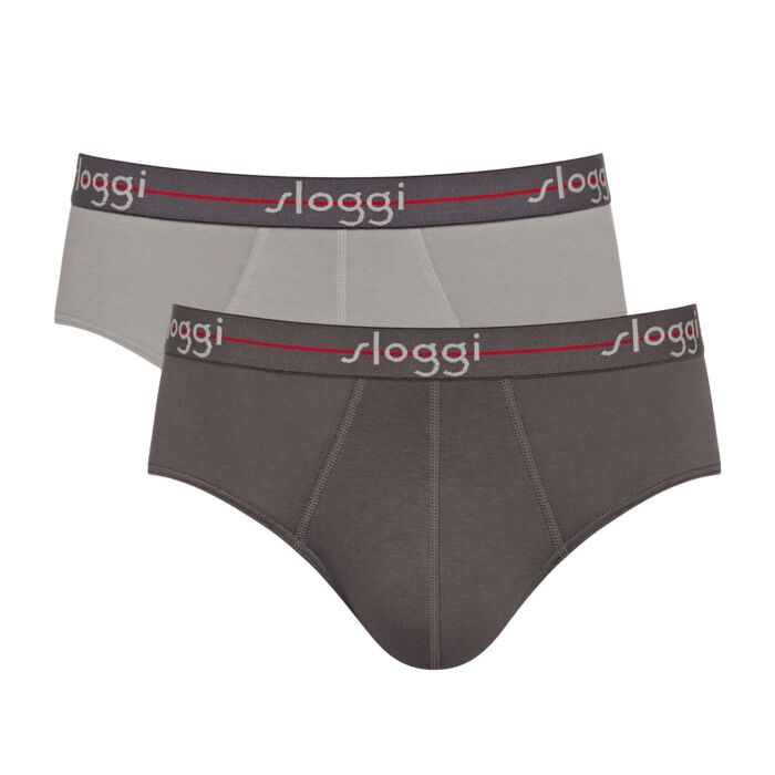 Sloggi Slip homme midi «Start», Duo-Pack, élastique