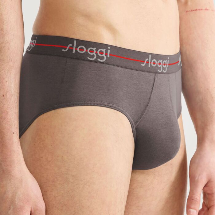 Sloggi Slip homme midi «Start», Duo-Pack, élastique
