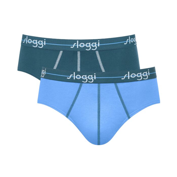 Sloggi Slip homme midi «Start», Duo-Pack, élastique