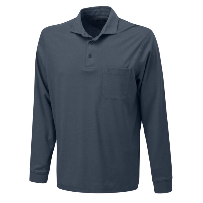 Polo à manches longues pour hommes de Ragman avec Velvet Touch