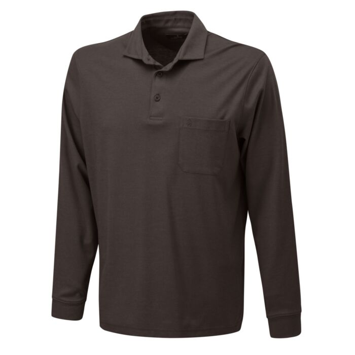 Polo à manches longues pour hommes de Ragman avec Velvet Touch